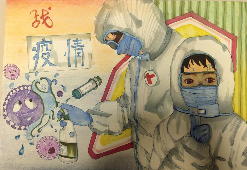 “疫情當前，孩子們有‘畫’說”作品展播（三十五）