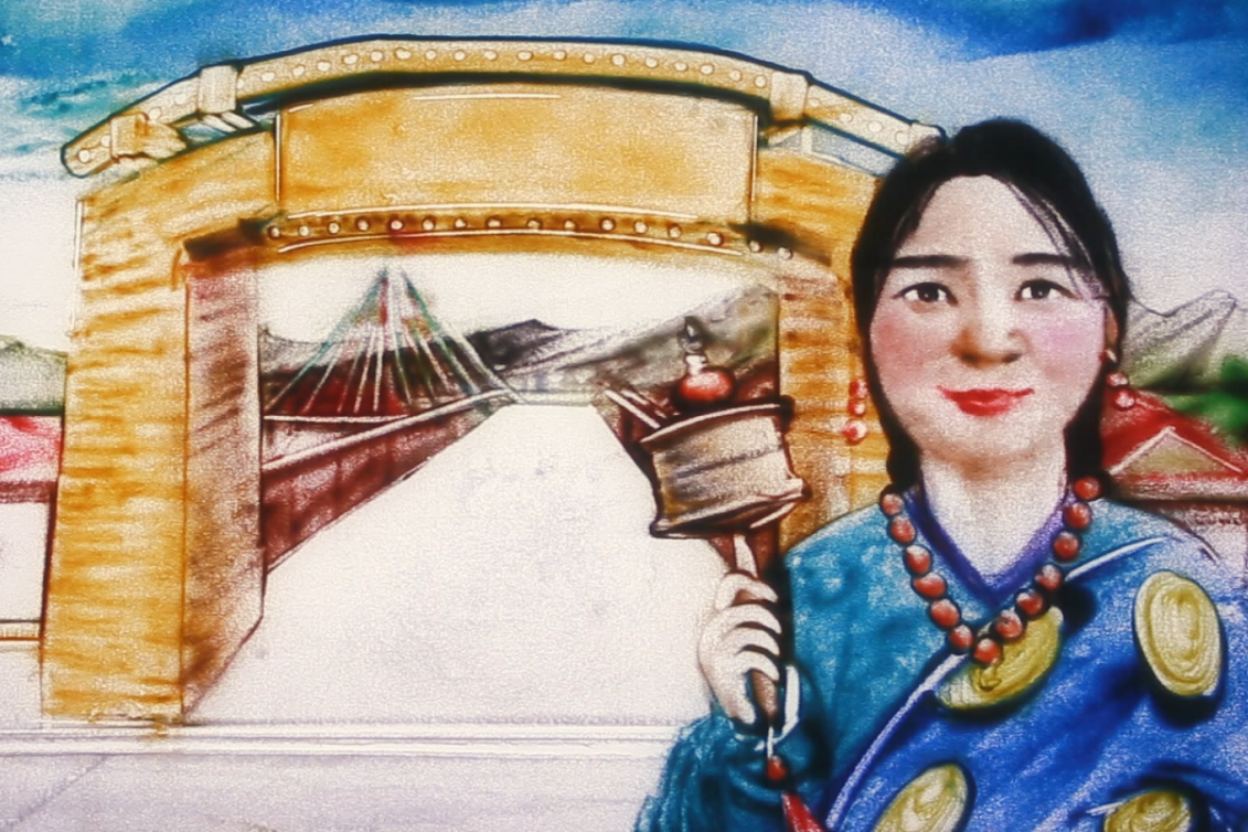 沙畫|奮力追夢！2020決戰(zhàn)脫貧攻堅“甘肅卷”