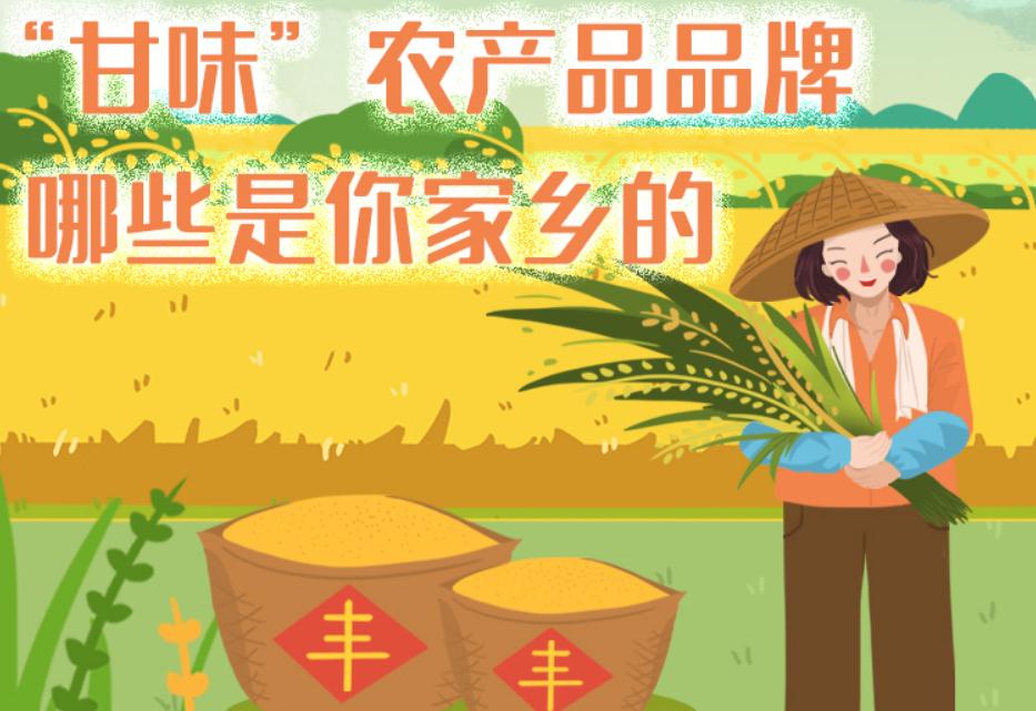 一圖帶你了解“甘味”農(nóng)產(chǎn)品品牌 ，哪些是你家鄉(xiāng)的？