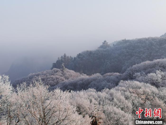 圖為連綿山脈，皆是白色?！⌒煺袢A 攝
