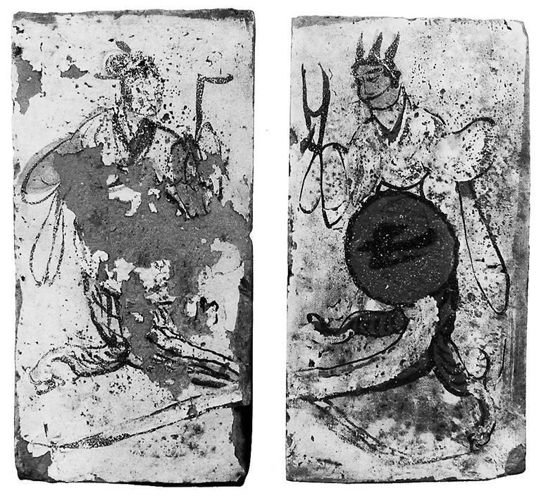 高臺(tái)縣博物館藏魏晉墓出土的女媧、伏羲畫像磚