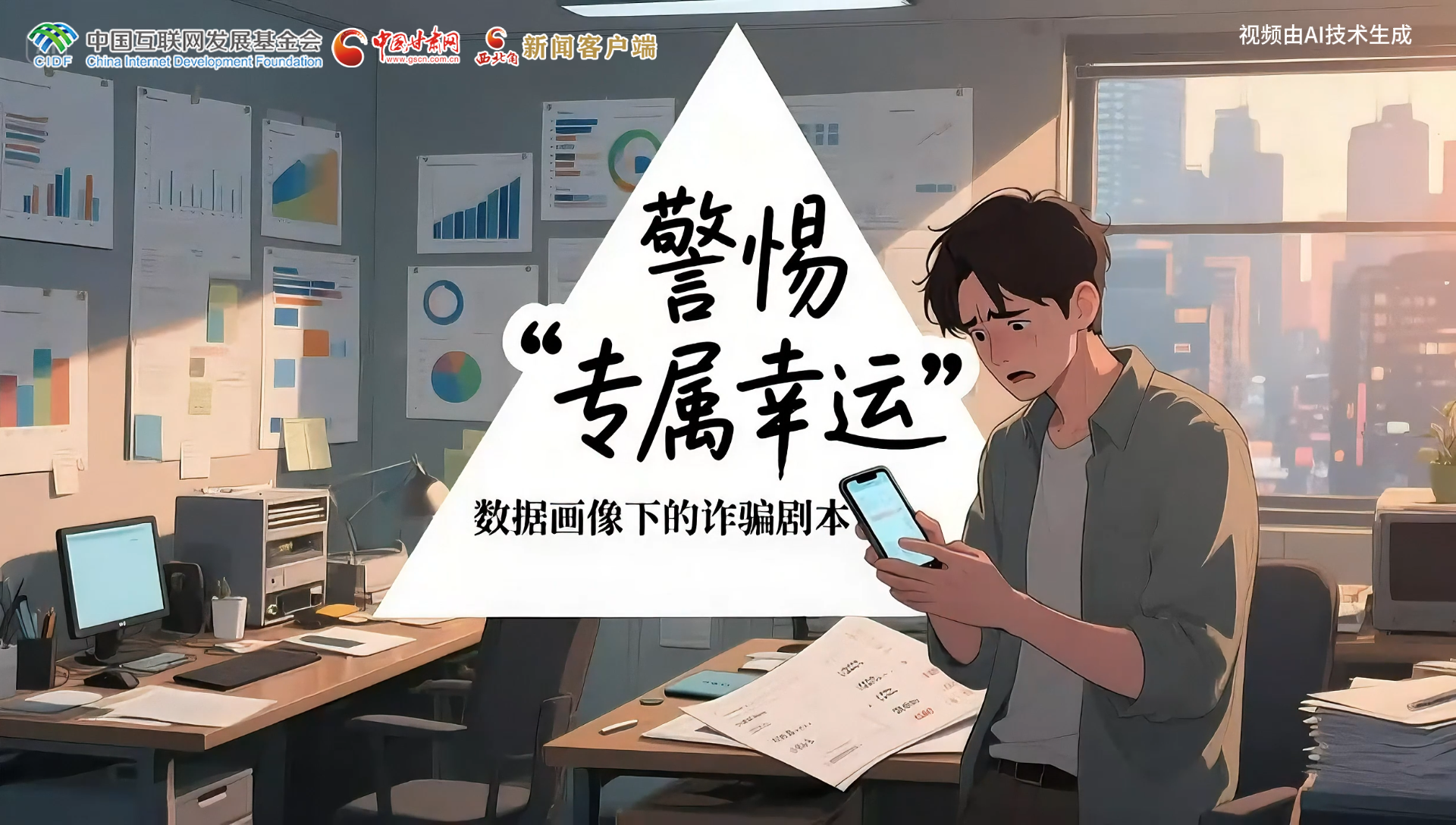 【甘快看】e法耀隴原|AI視頻 警惕“專屬幸運(yùn)”數(shù)據(jù)畫像下的詐騙劇本殺