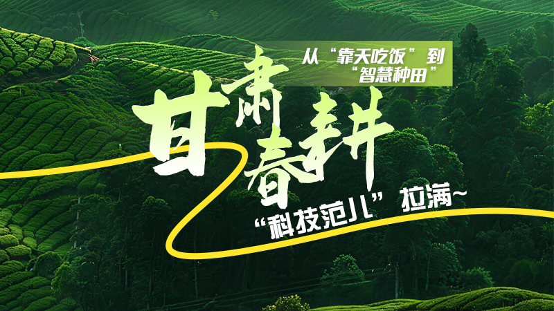 長圖|從“靠天吃飯”到“智慧種田”，甘肅春耕“科技范兒”拉滿